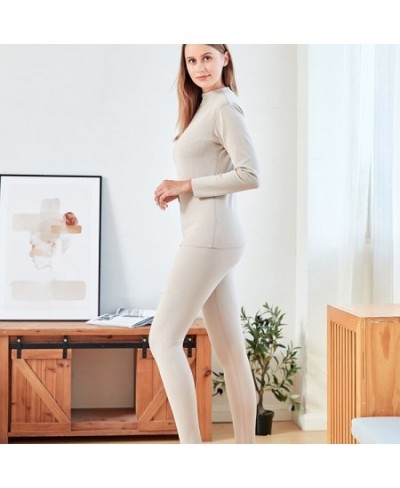 Thermal Underwear Set Ladies Women Long Johns Autumn Winter Sexy Cotton Underwear Undershirts Sleep Top Tight Pants Pajamas $...