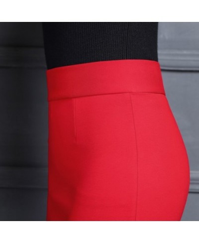 Women's Basic Suit Skirt Slim Wrap Skirts Elastic High Waist Bodycon Pencil Skirt Office Ladies OL Elegant Short Skirts Black...