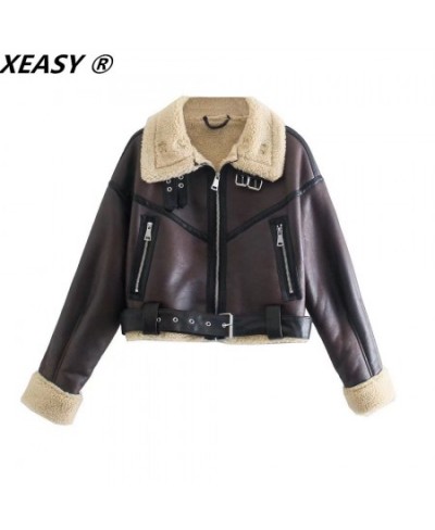 Women Winter Jacket Coats Woman 2023 Turn-Down Collar Fur And Faux Fur Double-Sided Jackets Women Clothing Casual Jackets $94...