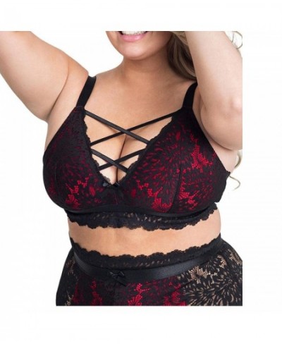 Lingerie Sets For Women Luxury Plus Size Lace V-neck Transparent Bra Brief Set Hot Erotic Costumes Female Umderwearsets $23.5...