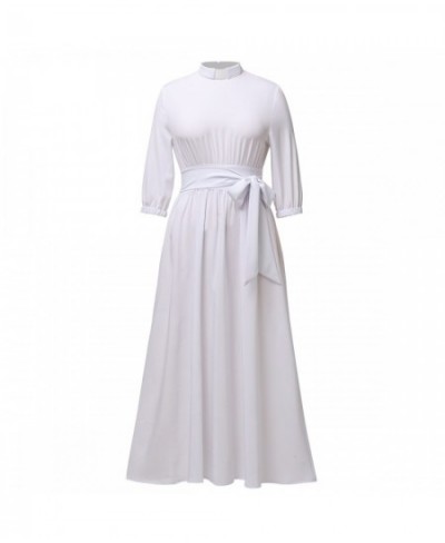 Women Clergy Dress Elegance Audrey Hepburn Style Roman Tab Collar Pastor Cleric Preacher Minister Clerical Priest Costume $96...