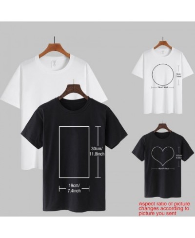 Custom Printed 2022 Summer T Shirt Women White Causal Round Neck Basic T-shirt Female Solid Tee Short Black Top $13.26 - Wome...