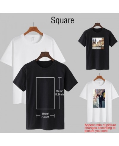 Custom Printed 2022 Summer T Shirt Women White Causal Round Neck Basic T-shirt Female Solid Tee Short Black Top $13.26 - Wome...