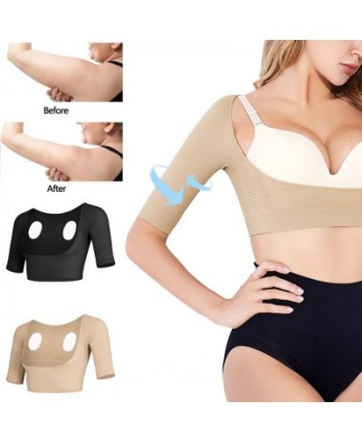 Women's Shapewear Tops Wear Short Sleeve Compression Arm Posture Corrector Crop Top Arm Shapers Humpback Prevent $22.35 - Und...