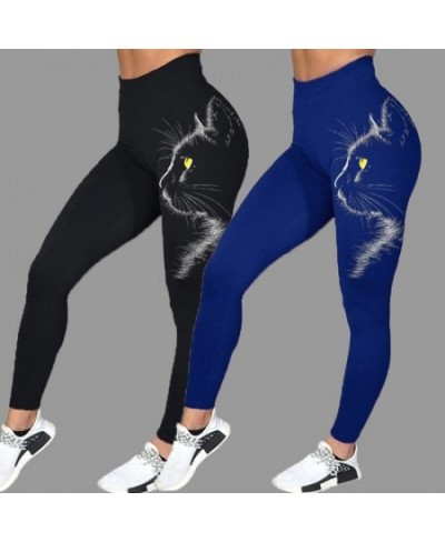 High Waist Black Lady Sexy Pants Raises Butt Push Up Fitness Female Leggings Trousers Animal Print Slim Stretchy Legging Wome...