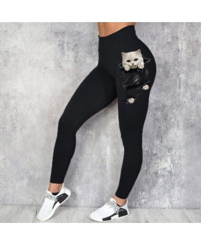 High Waist Black Lady Sexy Pants Raises Butt Push Up Fitness Female Leggings Trousers Animal Print Slim Stretchy Legging Wome...