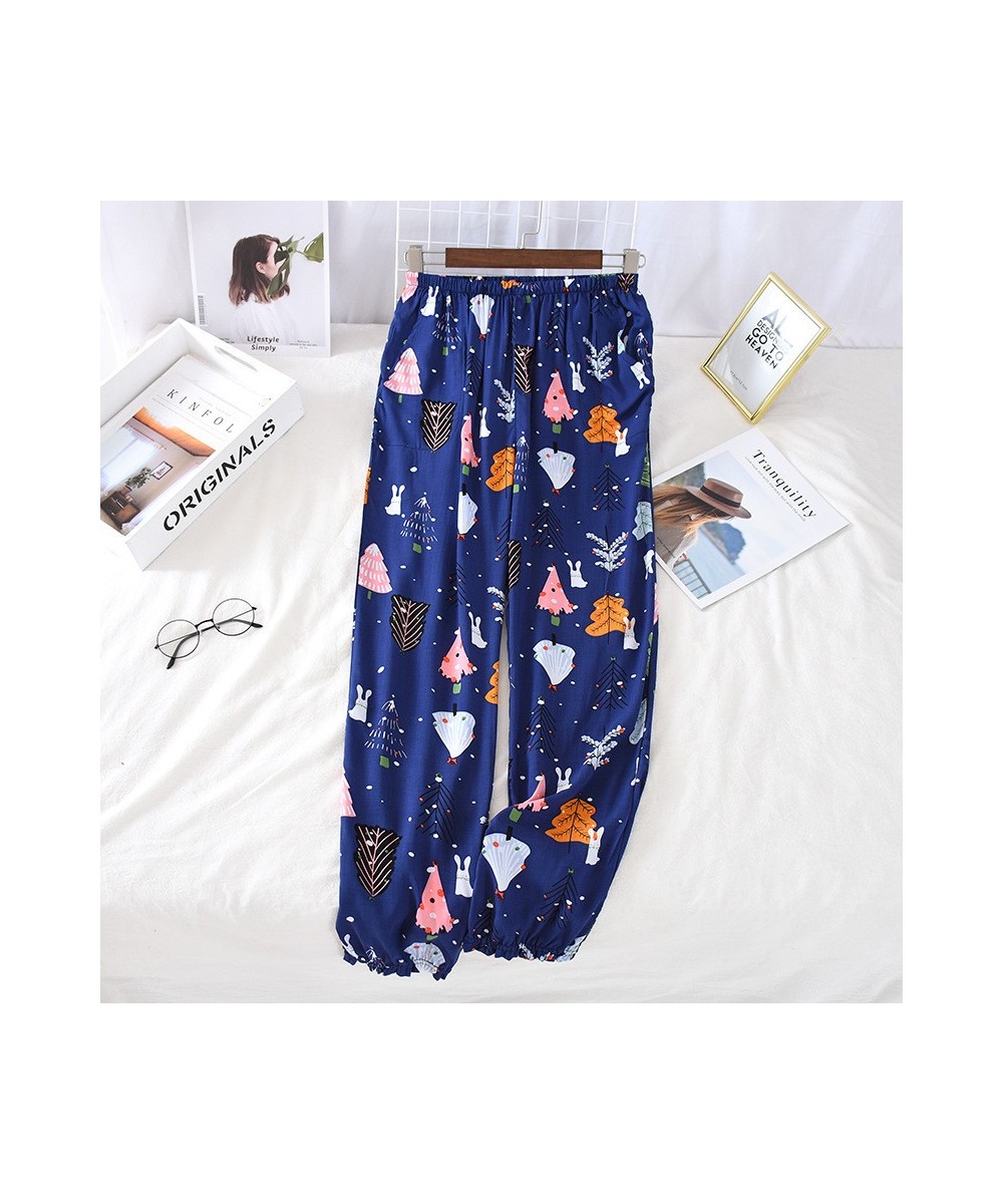 Ladies Sleeping Pants Floral Print Variety Styles Sleep Bottoms Trousers Soft Pants Household Wear $34.48 - Sleepwears