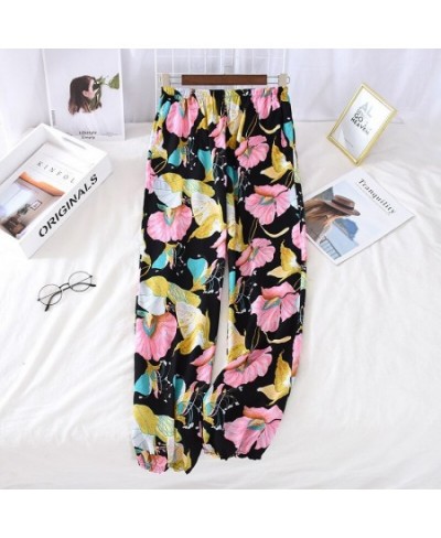 Ladies Sleeping Pants Floral Print Variety Styles Sleep Bottoms Trousers Soft Pants Household Wear $34.48 - Sleepwears