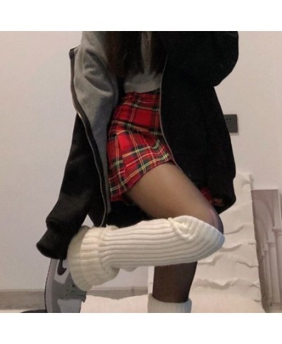 Plaid Pleated Mini Skirts for Women Casual Simple Korean Fashion Preppy Style Vintage Chic High Waist Faldas Hotsweet All-mat...