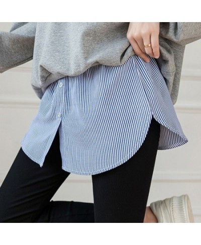 Detachable Underskirt Shirt Extender Women Skirt Fake Blouses Hem Sweep Shirt Extender Adjustable Layering Fake Tops Mini Ski...