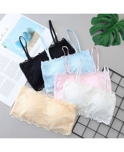 Women's Tube Top Sexy Lace Lingerie Invisible Push Up Bralette Seamless Strapless Bra Lady Underwea Summer Chest Wraps Crop T...