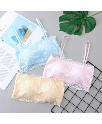 Women's Tube Top Sexy Lace Lingerie Invisible Push Up Bralette Seamless Strapless Bra Lady Underwea Summer Chest Wraps Crop T...