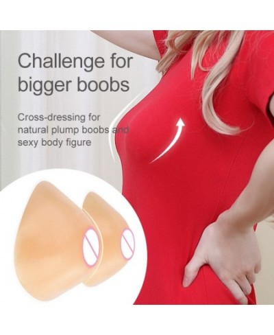 ATRS Style Triangular Silicone Fake Breast Forms for Cross Dresser Shemale Cosplay Artificial Boobs 400-1600g/Pair $50.14 - U...