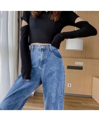 Oversize 5XL Womens Wide Leg Jeans High Waist Baggy Basic Straight Vaqueros Spring Fall Korean Fashion Denim Pants 2023 New $...