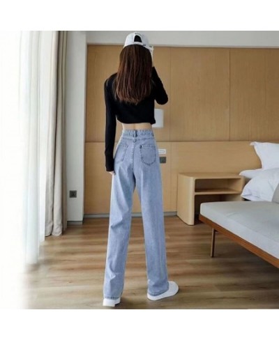 Oversize 5XL Womens Wide Leg Jeans High Waist Baggy Basic Straight Vaqueros Spring Fall Korean Fashion Denim Pants 2023 New $...