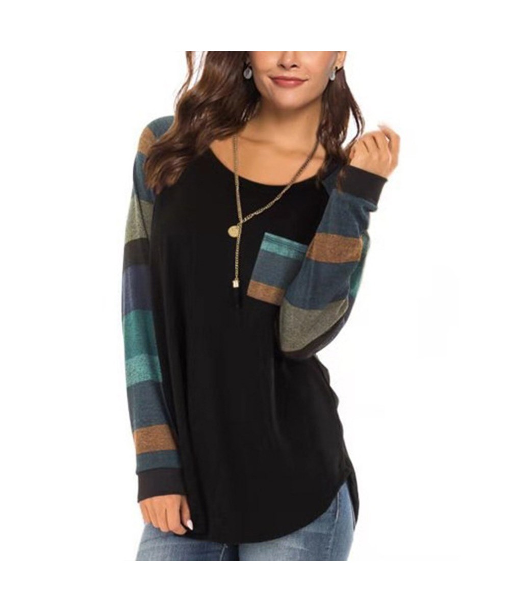 Women's Long Sleeve Pocket Lightweight Sweatshirt $32.72 - Hoodies & Sweatshirts