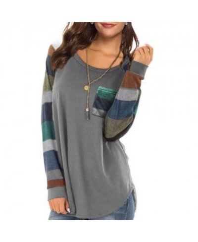 Women's Long Sleeve Pocket Lightweight Sweatshirt $32.72 - Hoodies & Sweatshirts