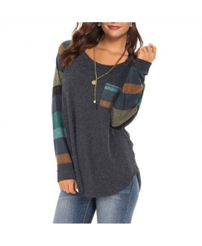 Women's Long Sleeve Pocket Lightweight Sweatshirt $32.72 - Hoodies & Sweatshirts