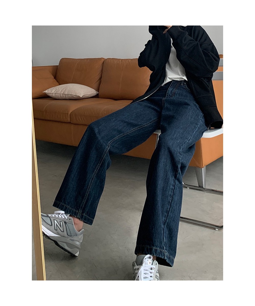 Large Size Baggy Jeans Korean Fashion Streetwear Women Denim Pants Spring Summer High Waist Wide Leg Trouser $82.13 - Jeans