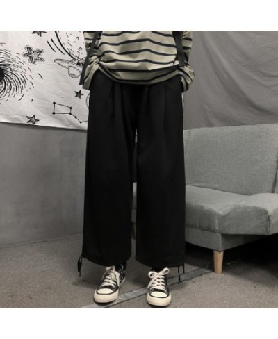 Women Sleep Bottoms Solid Long Pants Casual Loose Autumn Winter Korean Style Thickening Warm All-match Home Loungwear Ulzzang...