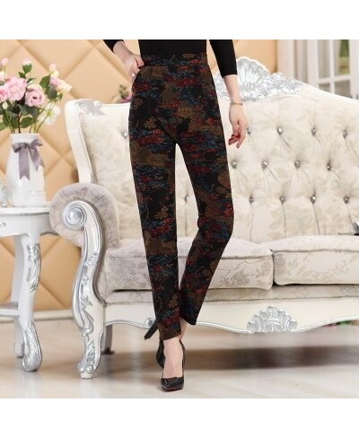 Clearance pants Spring autumn style legging women plus size XXXL printing elastic trousers $35.64 - Bottoms