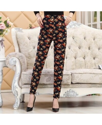 Clearance pants Spring autumn style legging women plus size XXXL printing elastic trousers $35.64 - Bottoms