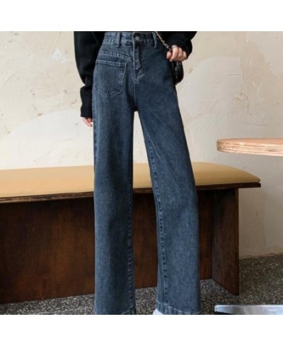 Straight Leg Jeans Woman High Waist Y2k Female Clothing Vintage Jeans Women 2022 Denim Korean Fashion Women's Pants Streetwea...