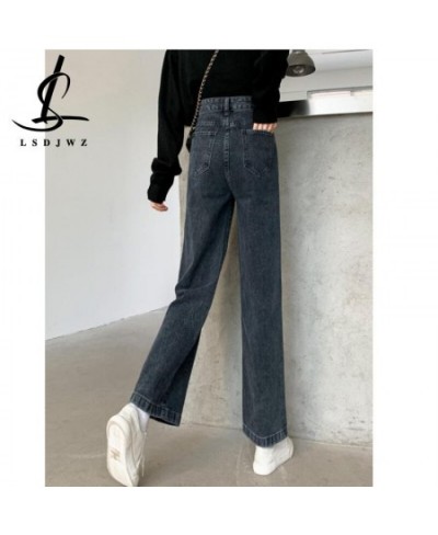 Straight Leg Jeans Woman High Waist Y2k Female Clothing Vintage Jeans Women 2022 Denim Korean Fashion Women's Pants Streetwea...