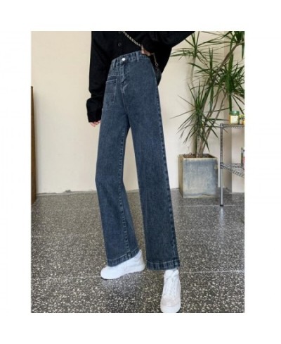 Straight Leg Jeans Woman High Waist Y2k Female Clothing Vintage Jeans Women 2022 Denim Korean Fashion Women's Pants Streetwea...