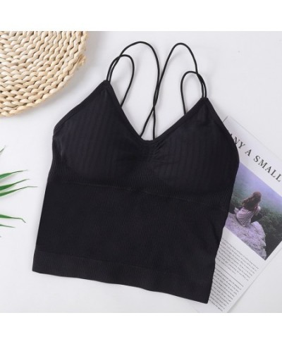 Beauty Women Crop Top Sexy Lingerie Seamless Underwear Female Crop Tops Sexy Backless Intimates with Removable Pad Camisole $...