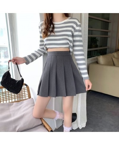 Skirts Women Summer Pleated Students Japanese Style Leisure Holiday All-match 3 Colors Simple Solid Tender Daily Teens Ulzzan...