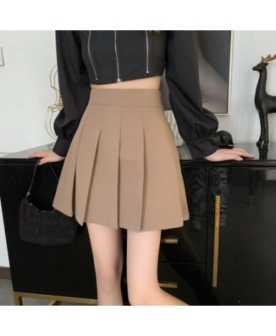 Skirts Women Summer Pleated Students Japanese Style Leisure Holiday All-match 3 Colors Simple Solid Tender Daily Teens Ulzzan...