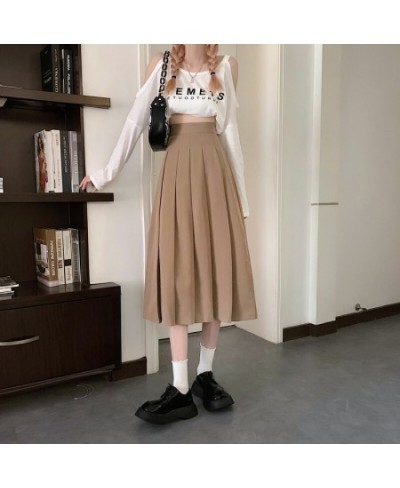 Skirts Women Summer Pleated Students Japanese Style Leisure Holiday All-match 3 Colors Simple Solid Tender Daily Teens Ulzzan...