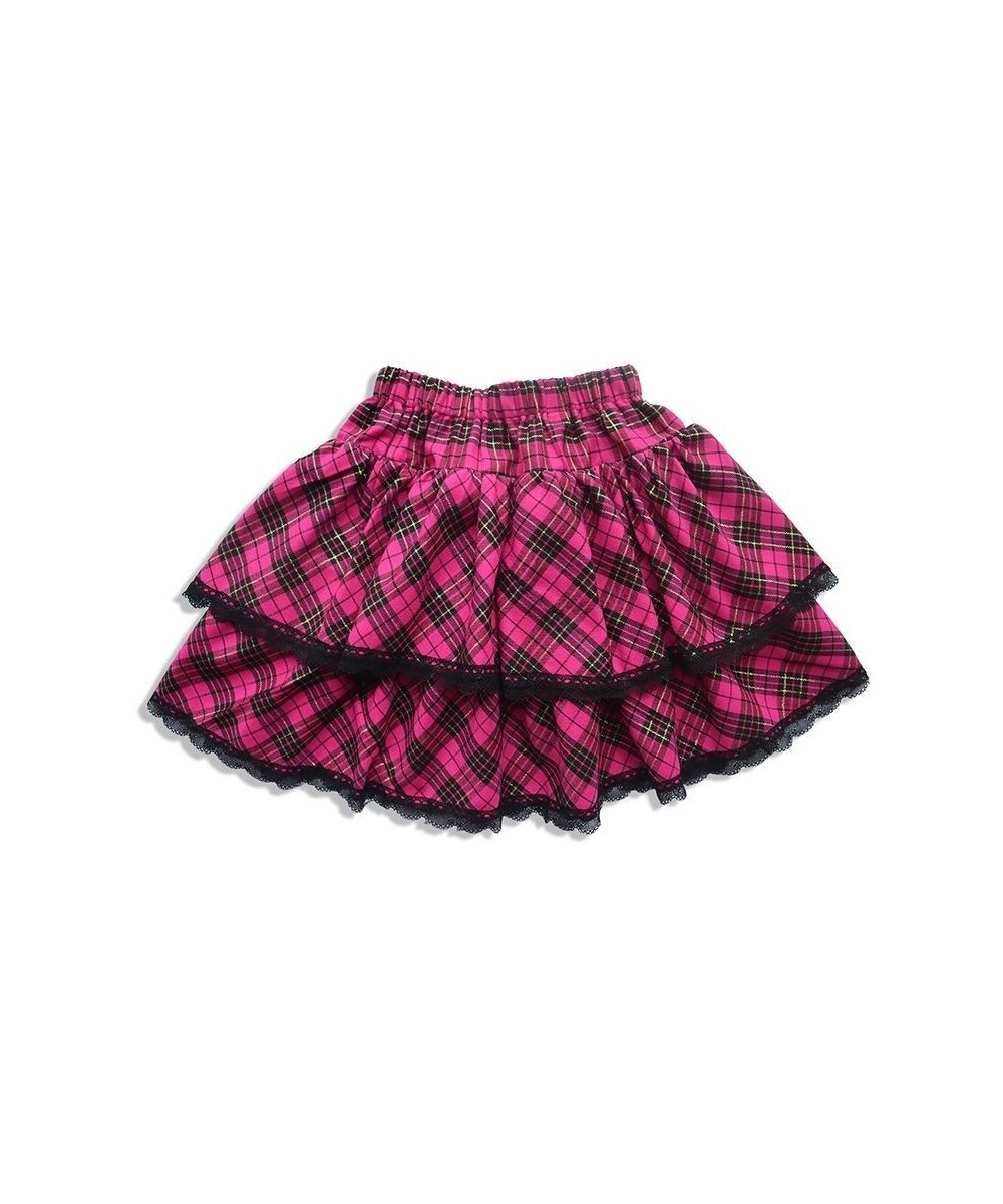 Y2K Punk Lace Pink Pleated Girls Skirt Harajuku Goth Sexy Backless Plaid Camis Gothic High Waist Cool Sweet Clothes Cosplay $...