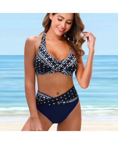 Women Plus Size Beachwear Swim Swimwear Bathing Suit Two Pieces Bikini Set Swimsuits Womens Tankinis Flower Printed Beach $29...