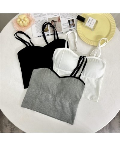 Beautiful Back Bra Suspender Vest No Steel Ring Gathered Anti Glare Sports Breathable Chest Wrapped Ladies $14.01 - Underwear