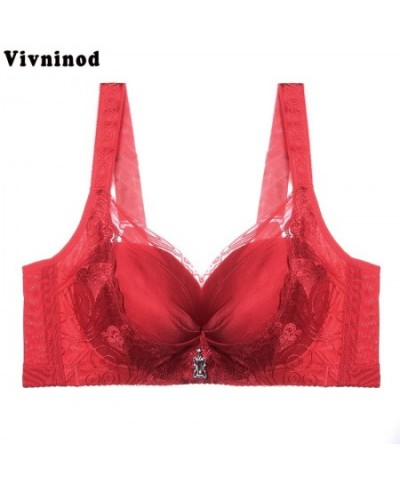 No Rims Sexy Lingeries Women bras Silk protein thin section plus size 115 46C D E women's underwear Lace Sexy Brassiere Lace ...