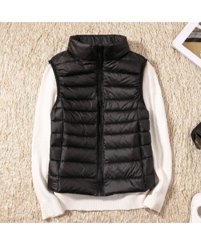 New Women Sleeveless Women's Ultra Light Down Vests Slim Jacket Girl Gilet Lightweight Windproof Warm Waistcoat Portable $35....