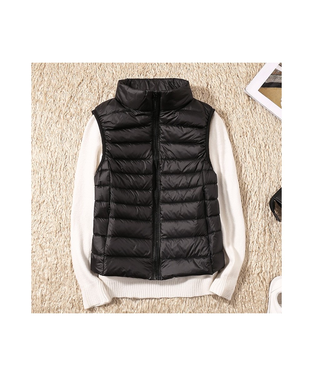 New Women Sleeveless Women's Ultra Light Down Vests Slim Jacket Girl Gilet Lightweight Windproof Warm Waistcoat Portable $35....