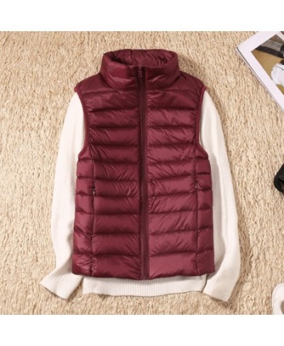 New Women Sleeveless Women's Ultra Light Down Vests Slim Jacket Girl Gilet Lightweight Windproof Warm Waistcoat Portable $35....