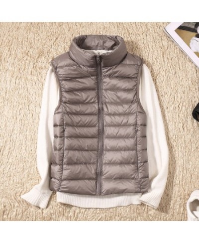 New Women Sleeveless Women's Ultra Light Down Vests Slim Jacket Girl Gilet Lightweight Windproof Warm Waistcoat Portable $35....