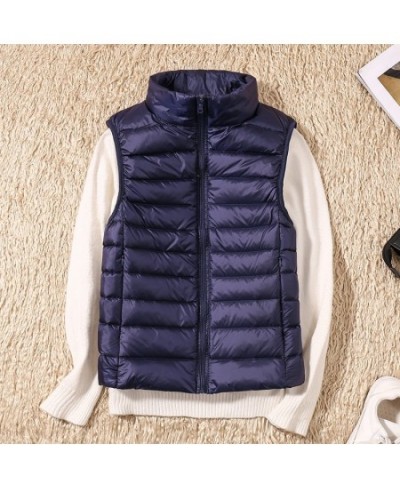 New Women Sleeveless Women's Ultra Light Down Vests Slim Jacket Girl Gilet Lightweight Windproof Warm Waistcoat Portable $35....