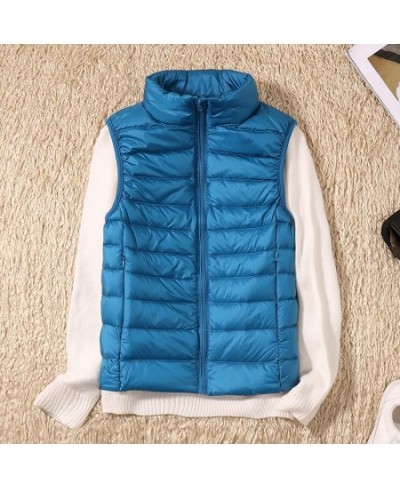 New Women Sleeveless Women's Ultra Light Down Vests Slim Jacket Girl Gilet Lightweight Windproof Warm Waistcoat Portable $35....