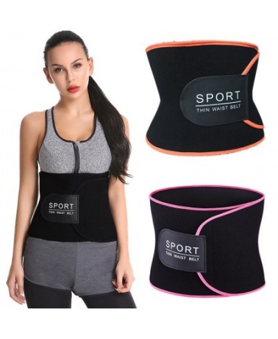 Men's and Women's Abdominal Belt One Size Sports Fitness Sweating Waist Sealing T-shaped Embossed Neoprene Women's Corset $31...