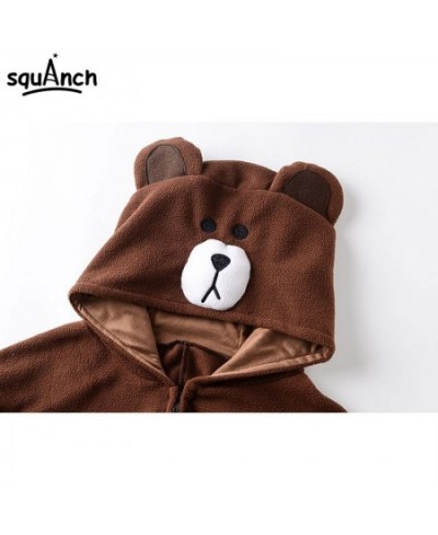 Animal Onesie Plus XXL Bear Kigurumis 150-190 Cm Adult Women Men Pajama Sleep Overall Polar Fleece Zipper Jumpsuit $56.61 - S...