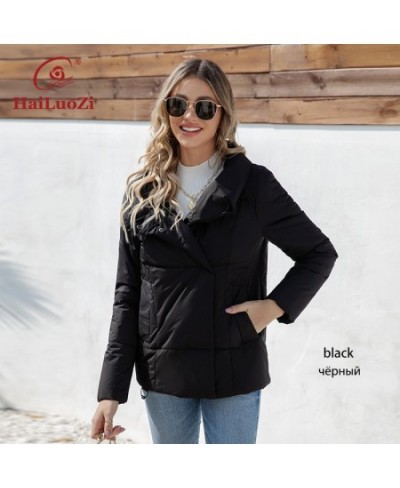 2023 New Spring Women Jackets Quilting Casual Short Slim Thin Female Outwear Side Pockets Lapel Women's Coat 7852-1 $101.01 -...