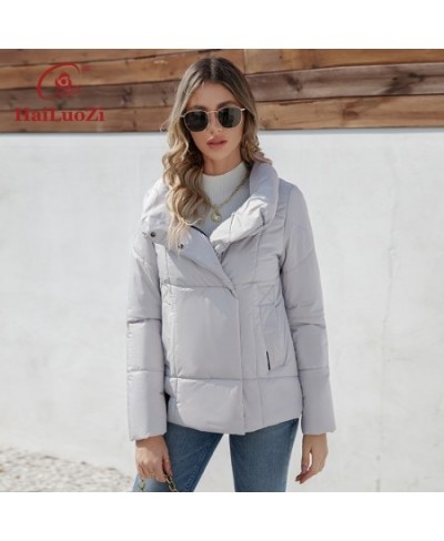 2023 New Spring Women Jackets Quilting Casual Short Slim Thin Female Outwear Side Pockets Lapel Women's Coat 7852-1 $101.01 -...