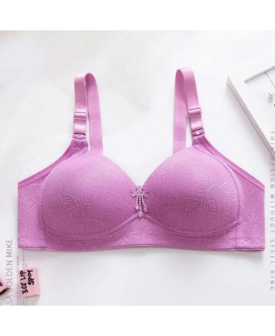 Push Up Bra Women Plus Size Underwear Sexy Bras Thin Wireless Bralette Woman Plus Size Up Size Brassiere $16.77 - Underwear