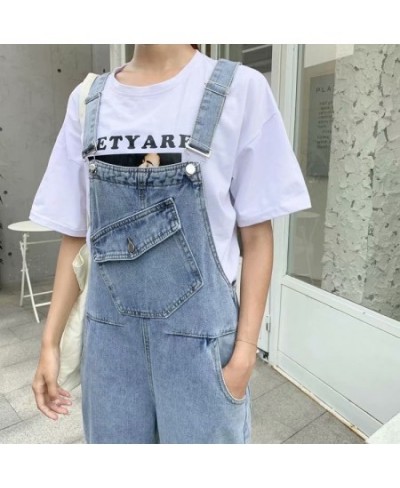 Denim Jumpsuits Women Pant Woman Jeans High Waist Denim Pants Wide Leg Denim Clothing Blue Jeans Vintage Quality Fashion $44....