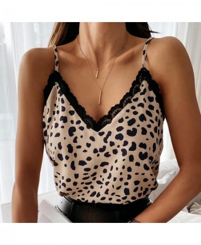 Sleeveless Lace Satin Sexy Edge Suspender Women's V-neck Vest Fashion Women's Blouse $51.13 - Underwear